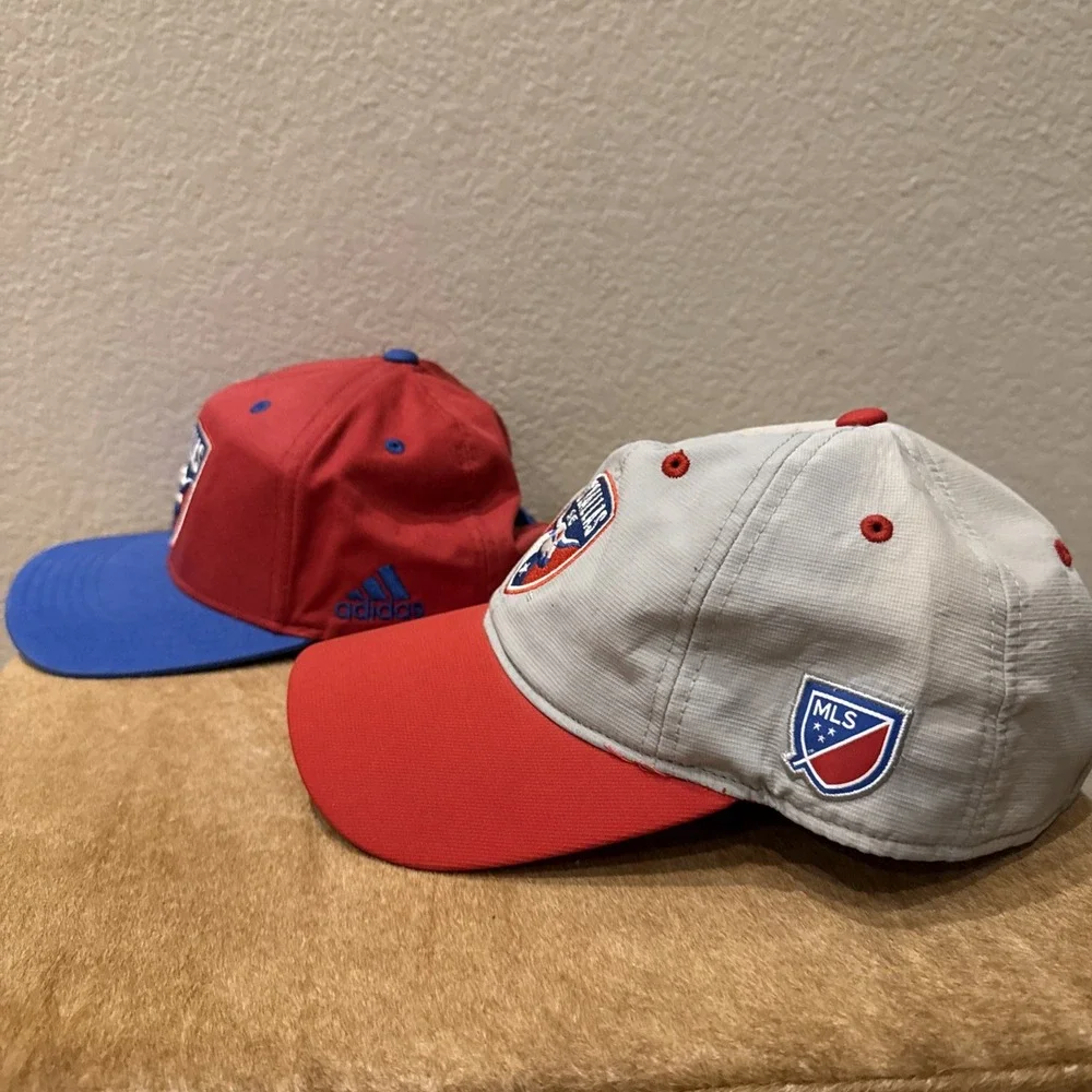 (2) FC Dallas MLS Baseball Caps. OS. Perfect Condition. Brands -‎ MLS &Adidas